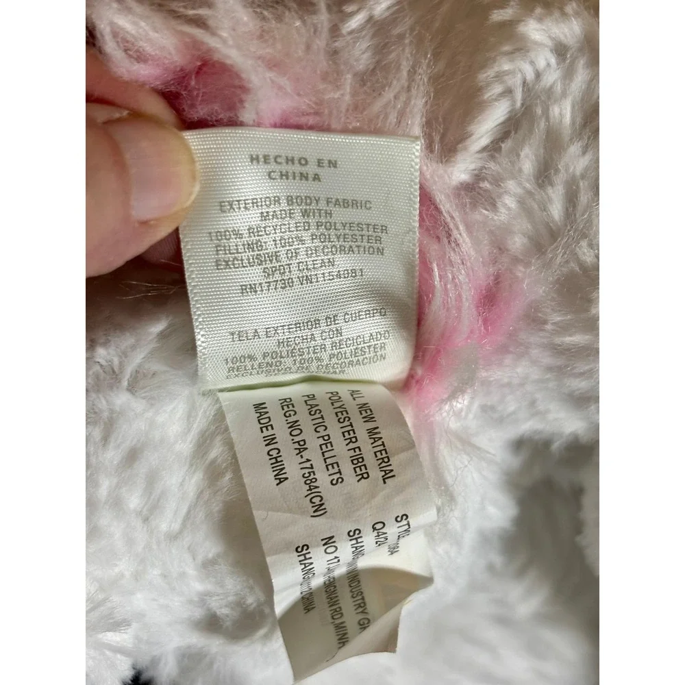 Cloud Island Plush Unicorn Mother and Baby Rattle Set White Pink Stuffed Animal